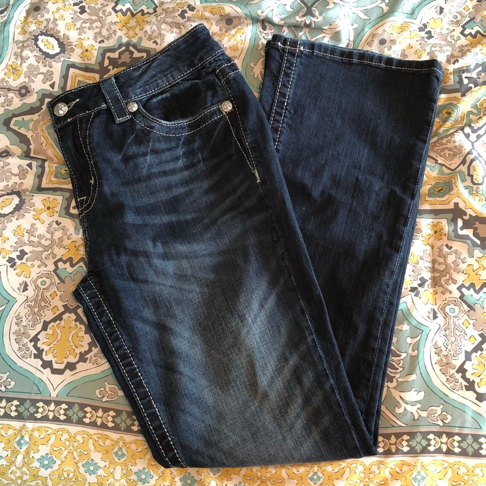 Miss Me Mid-Rise Boot Cut Jeans